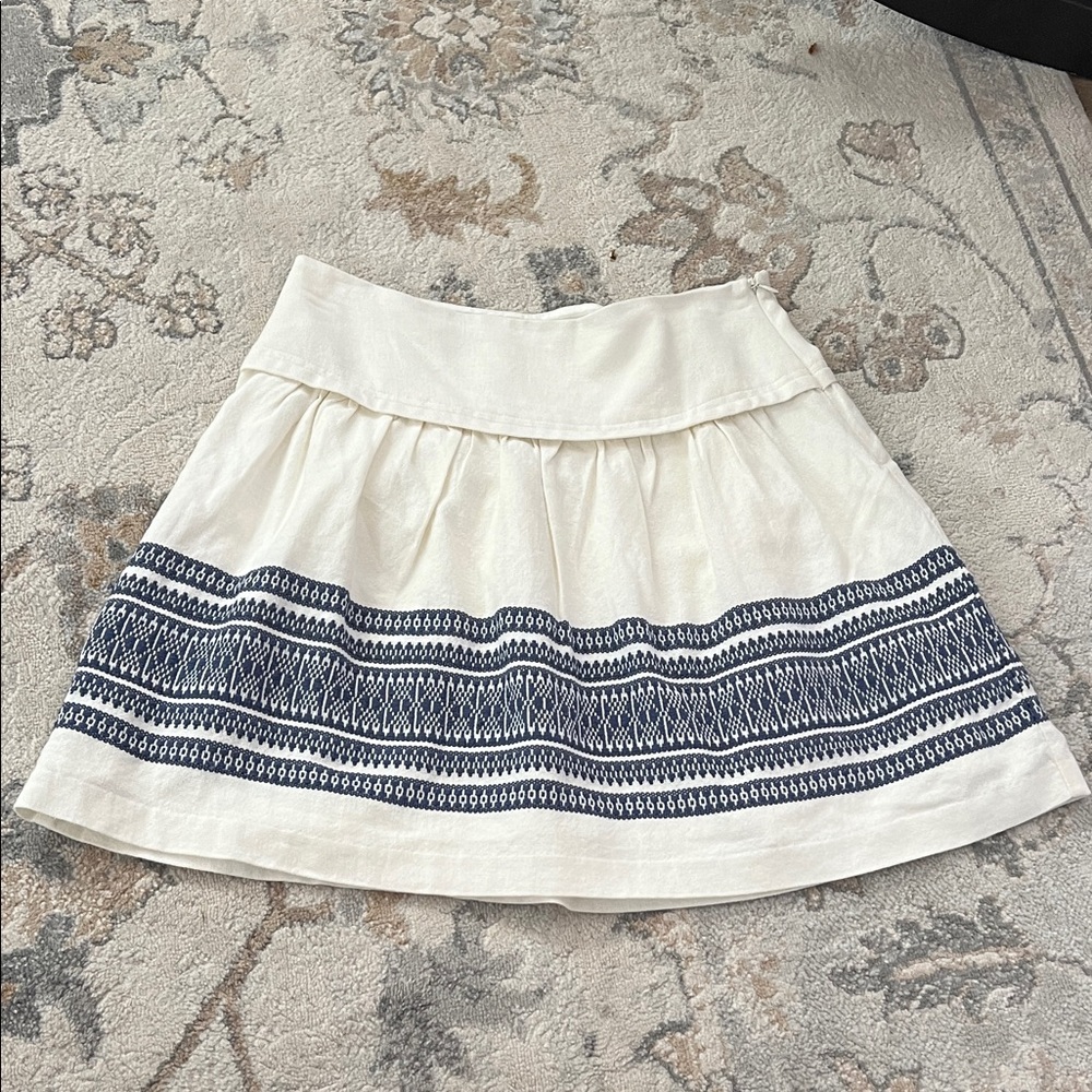 Madewell Skyline Skirt Cabana Embroidered